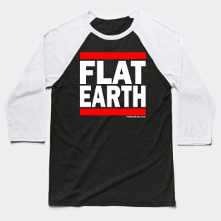 Flat Earth Baseball T-Shirt